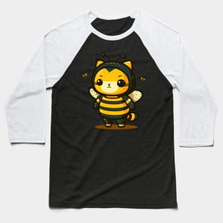 Bee Cat Baseball T-Shirt